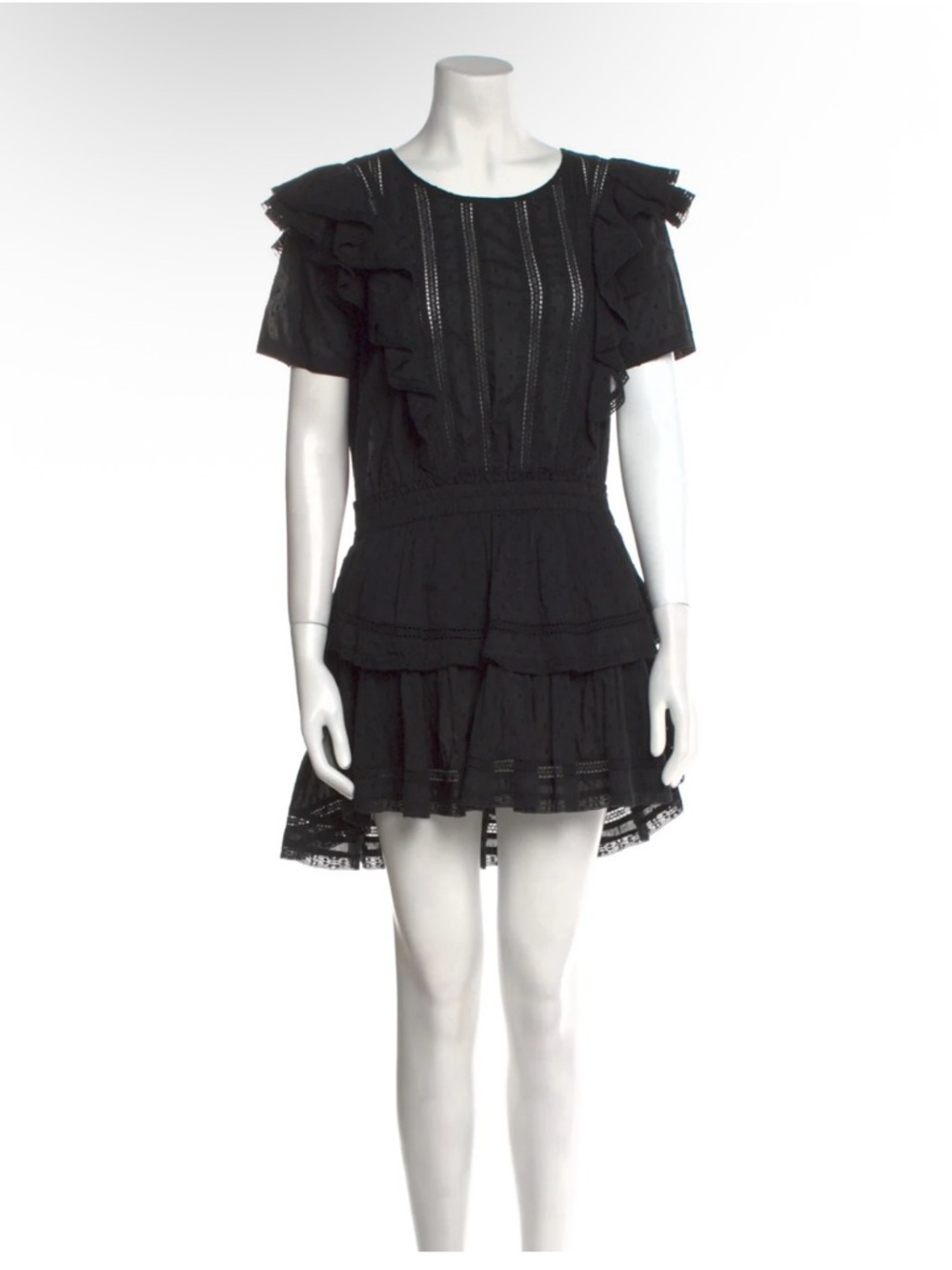 LoveShackFancy Black Mini Dress